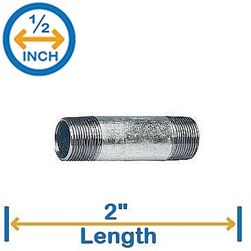 1/2" X 2" RIGID CONDUIT NIPPLE