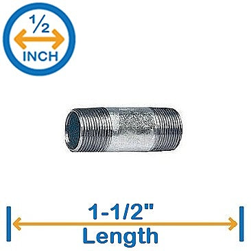 1/2" X 1-1/2" RIGID CONDUIT NIPPLE