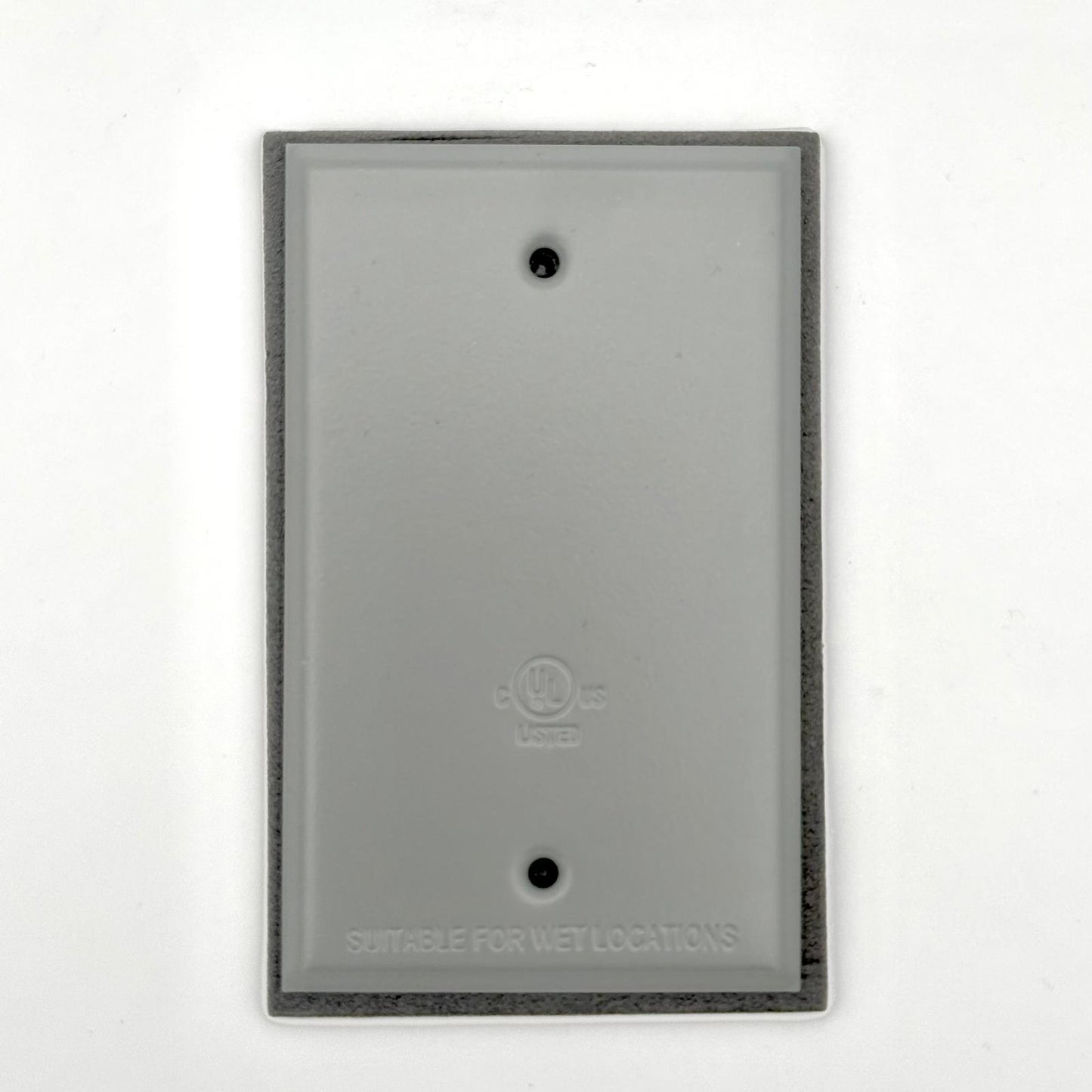 1 Gang Blank Metal Wallplate