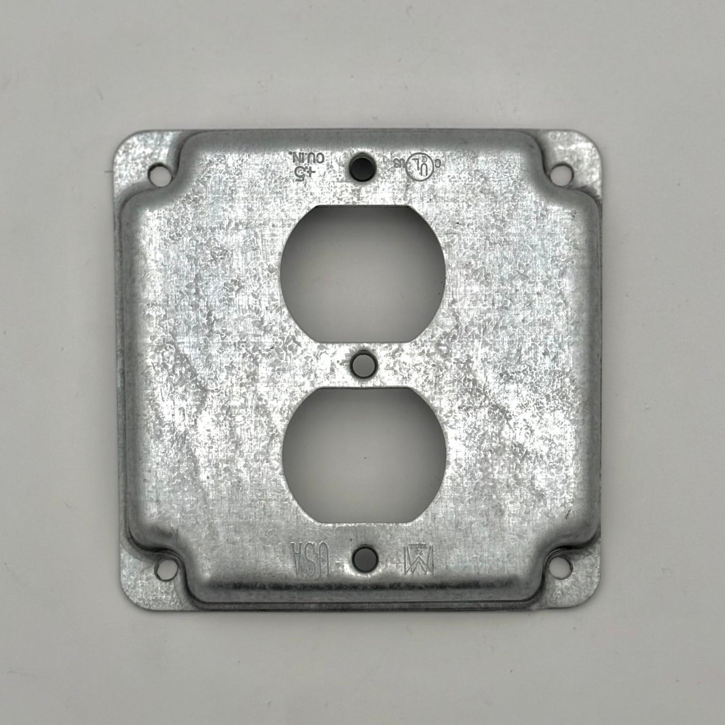 1 Gang Raised Duplex Metal Wallplate