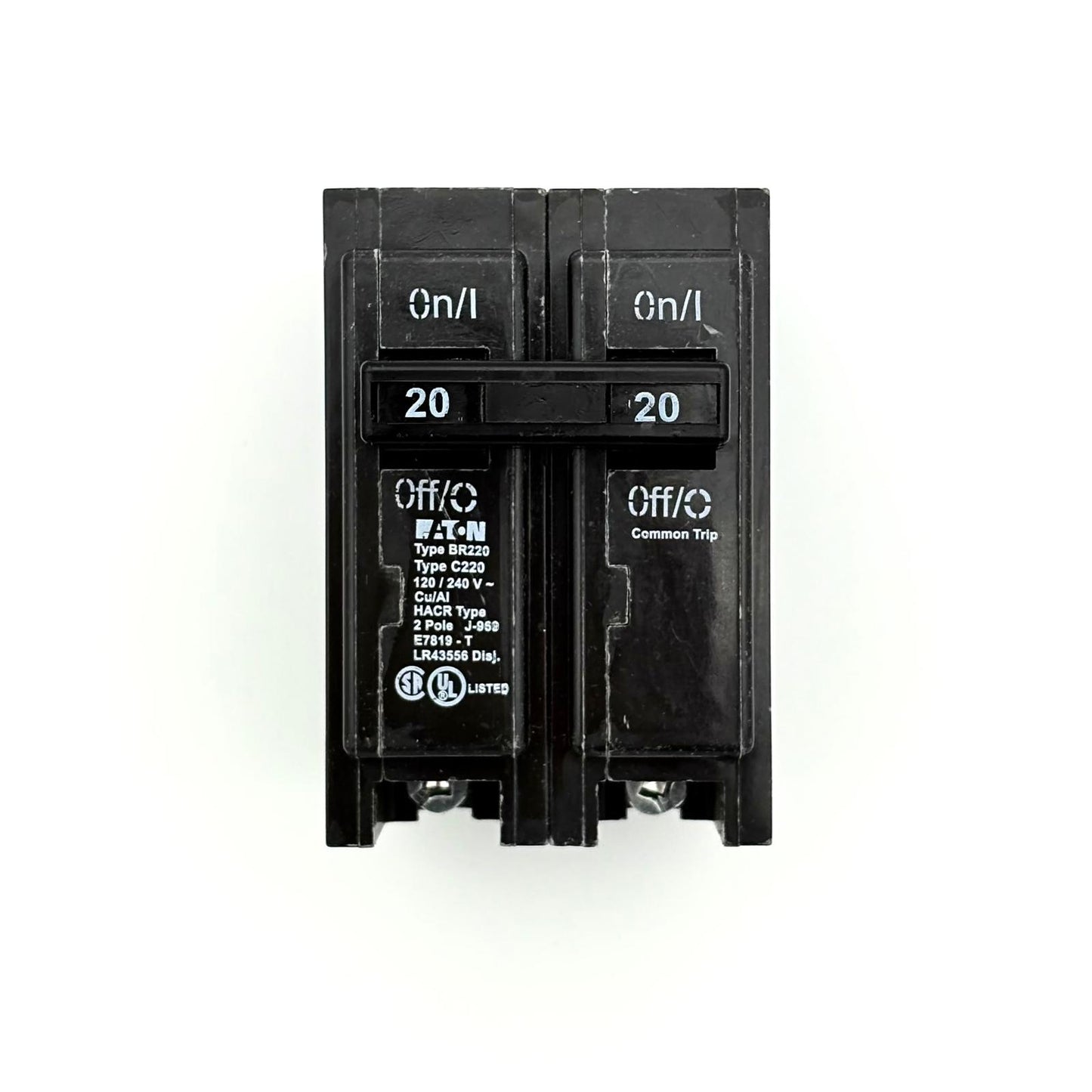 EATON BR220 - 20 AMP PUSH-ON 2 POLE 240V