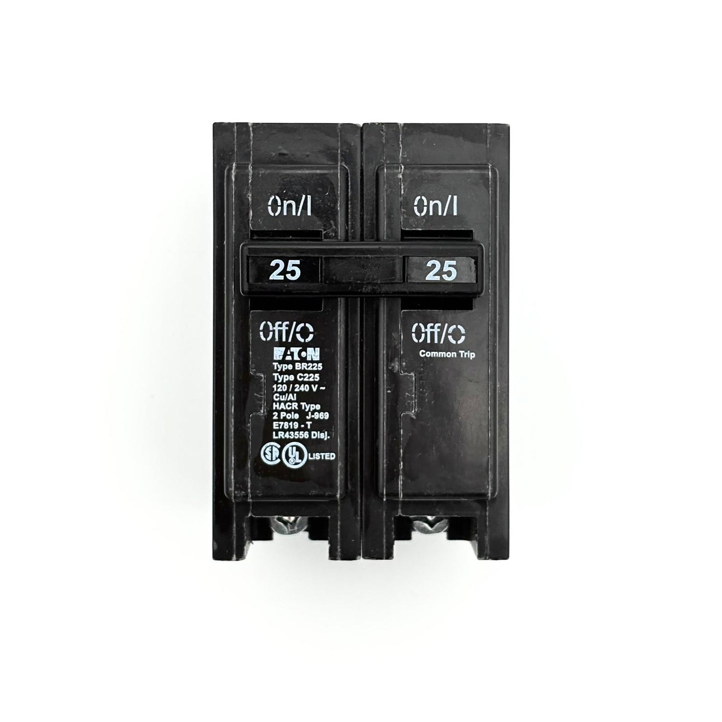 EATON BR225 - 25 AMP PUSH-ON 2 POLE 240V