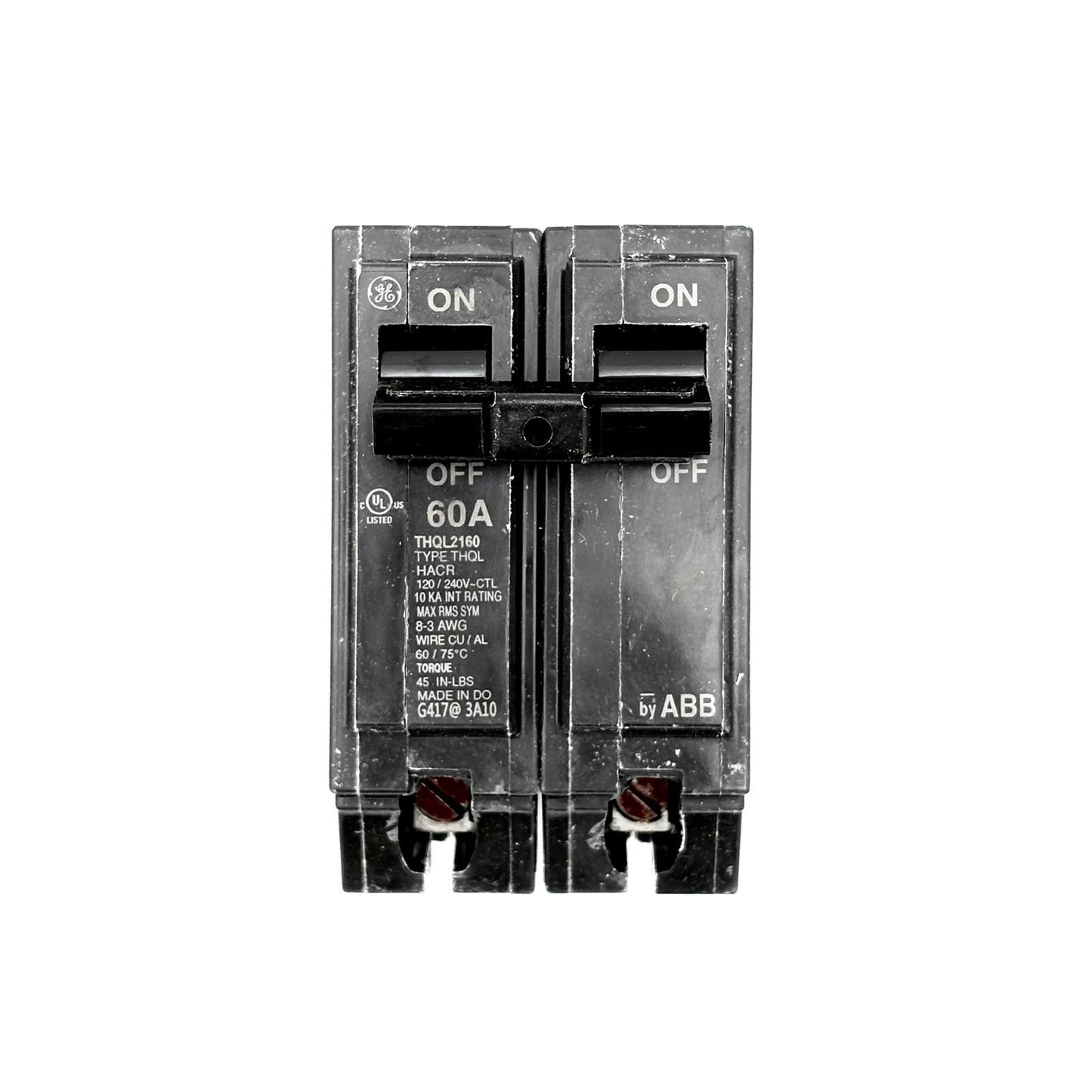 ABB/GE THQL2160 - 60AMP PLUG-IN 2 POLE 240V