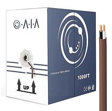 WICH0000BN Low Voltage Cable 18AWG 2C - 1000Ft Brown