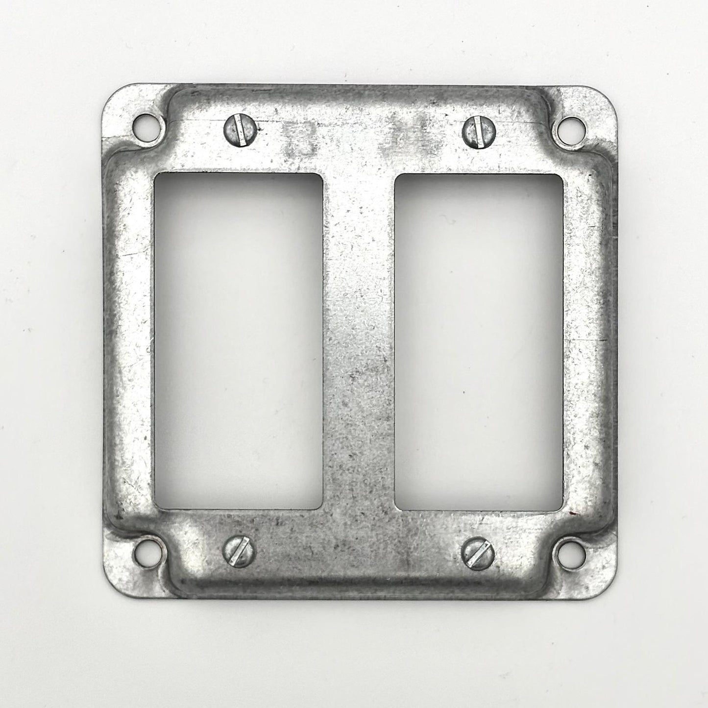 2 Gang Raised Decora Metal Wallplate