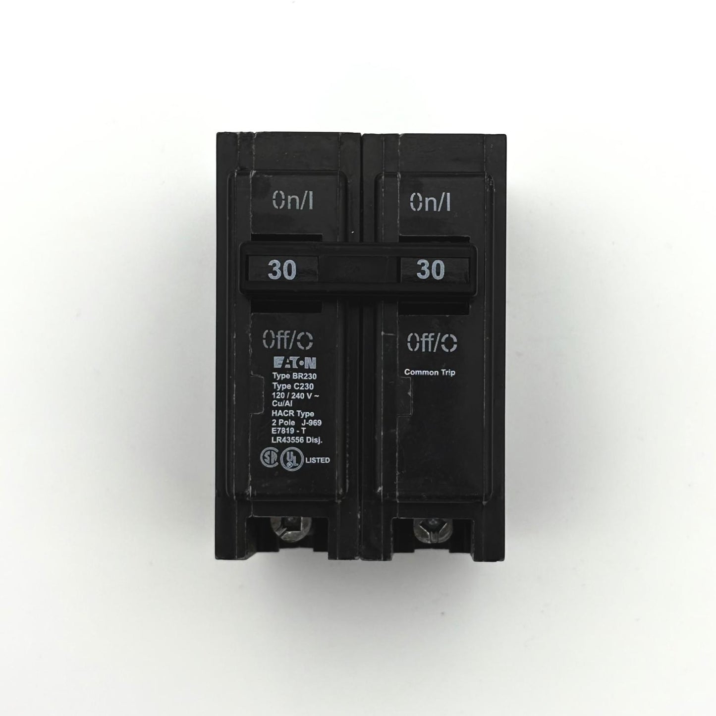 EATON BR230 - 30 AMP PUSH-ON 2 POLE 240V