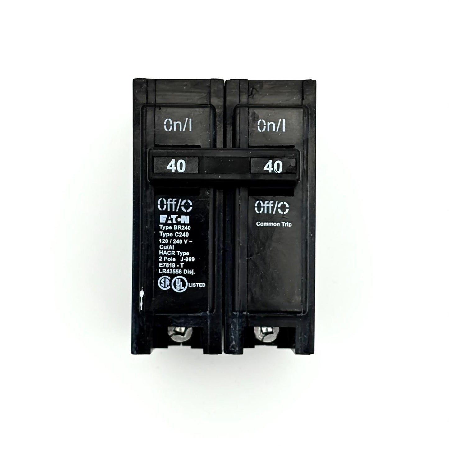 EATON BR240 - 40 AMP PUSH-ON 2 POLE 240V