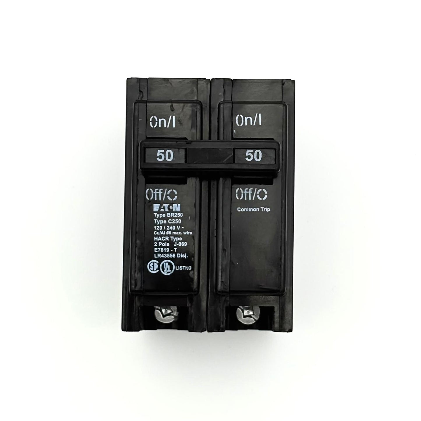 EATON BR250 - 50 AMP PUSH-ON 2 POLE 240V