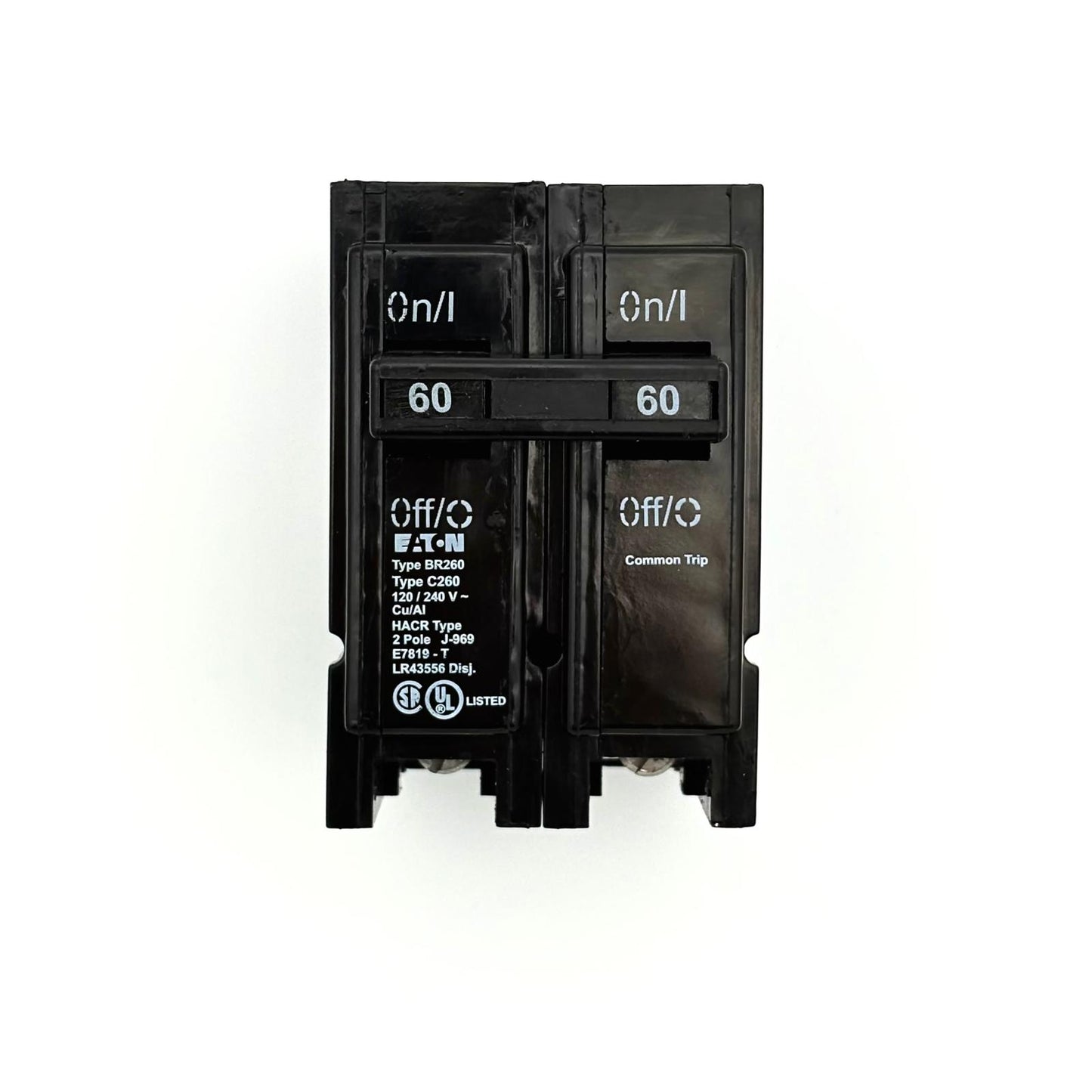 EATON BR260 - 60 AMP PUSH-ON 2 POLE 240V