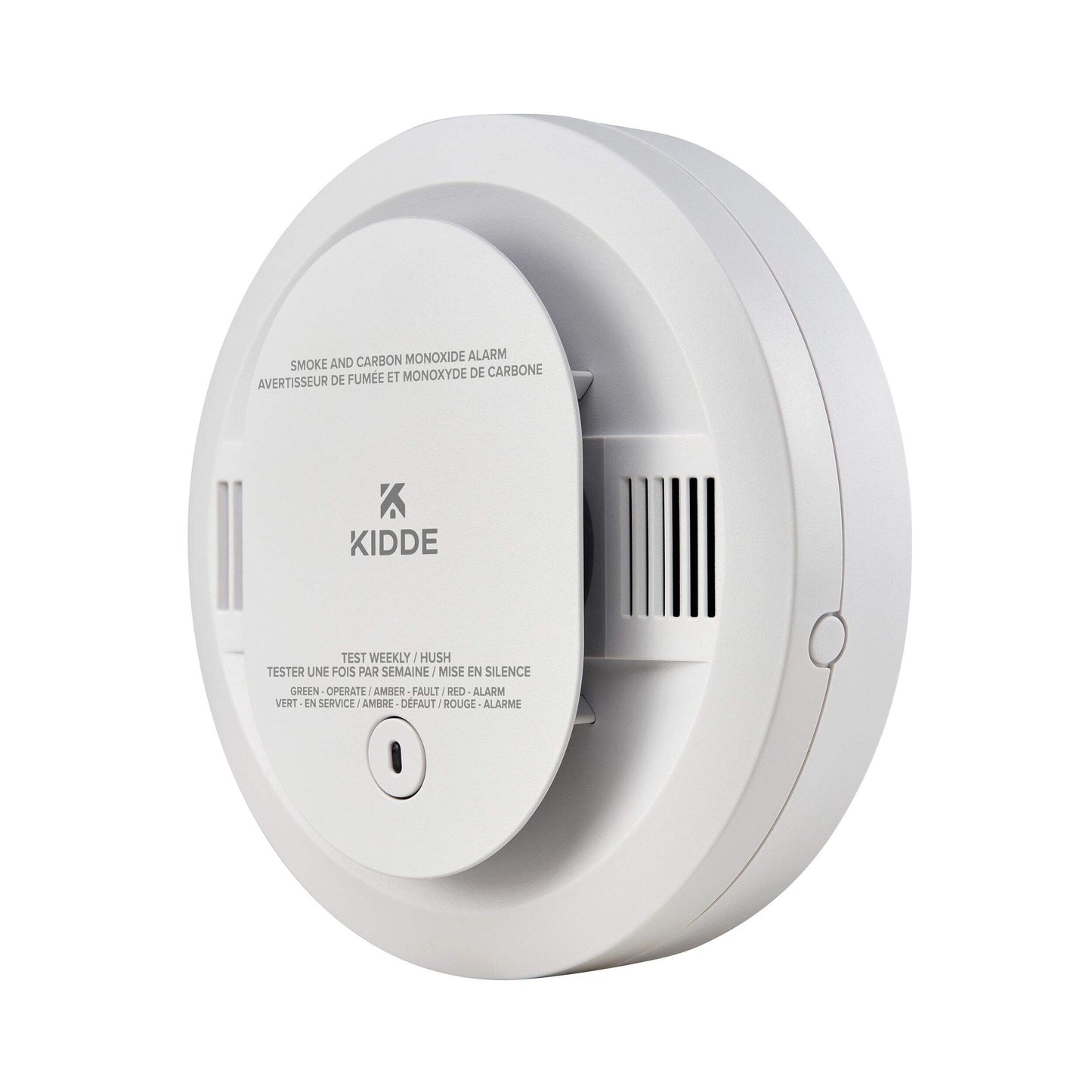 Kidde 2-in-1 120V Hardwired Smoke Alarm/Carbon Monoxide (CO) Detector with AA Battery Back-Up & Voice Alerts