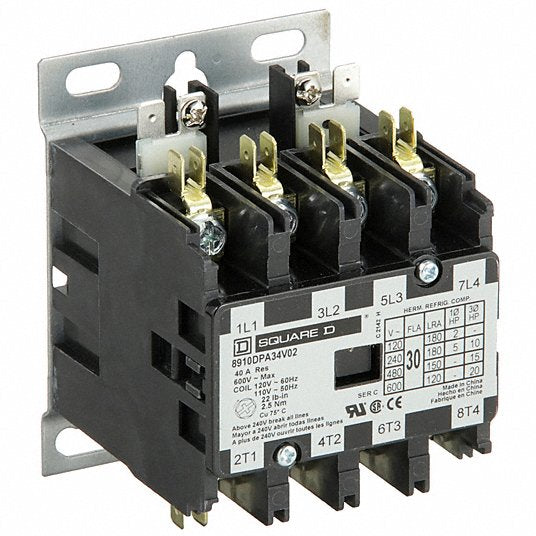 SP-4P-40A-120V DEFINITE PURPOSE CONTACTOR