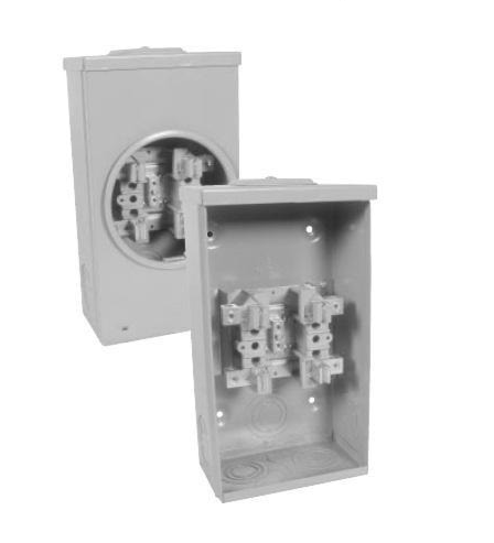 SE400RW - Hydel Meter Socket Box,4 JAW, 100 AMP, 600 VOLTS King Size