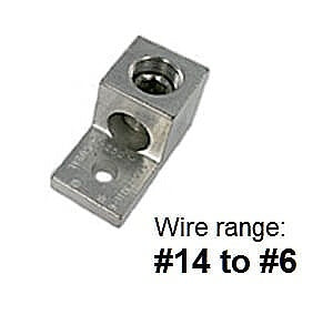 LA6 TECHSPAN LA6 ALUM MECH LUG 14-6 1CON 1HOLE