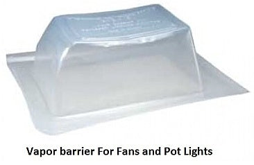 VB6S BATH FAN/POT LIGHT VAPOR BARRIER