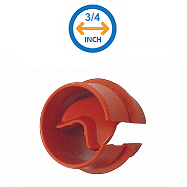 3/4" Red Non-Metallic Push In Cable Connector