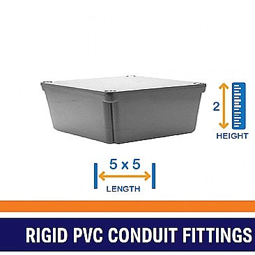 Westlake PVC 5x5x2 Electrical Junction Box JB552