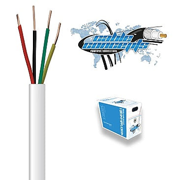 WICH0022WH Alarm/Security Cable 22AWG 4C - 1000Ft White