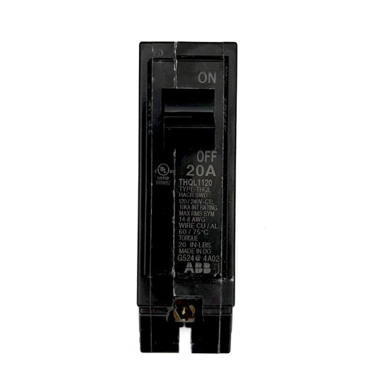 ABB/GE THQL1120 - 20AMP PLUG-IN 1 POLE 240V