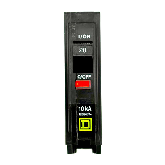 Square D QO120 - 20AMP PLUG-IN 1 POLE 240V