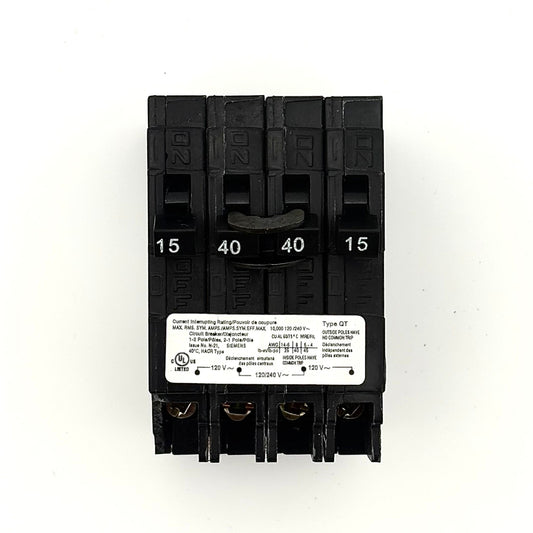 SIEMENS Q21540CTNC - 15/40/40/15AMP PLUG-IN 2 POLE 240V CIRCUIT BREAKER