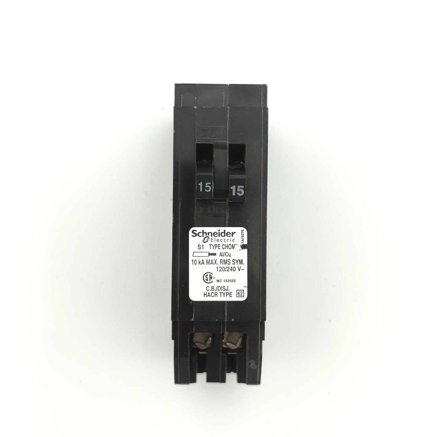 HOMELINE CHOMT1515 - 15/15 AMP PUSH-ON 1 POLE 240V