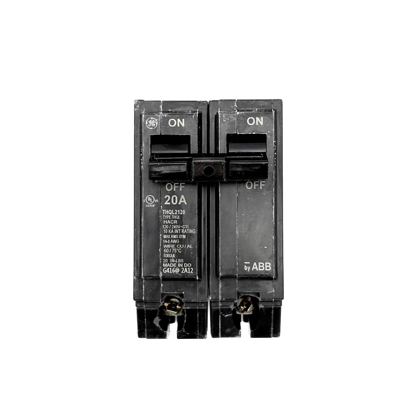 ABB/GE THQL2120 - 20AMP PLUG-IN 2 POLE 240V