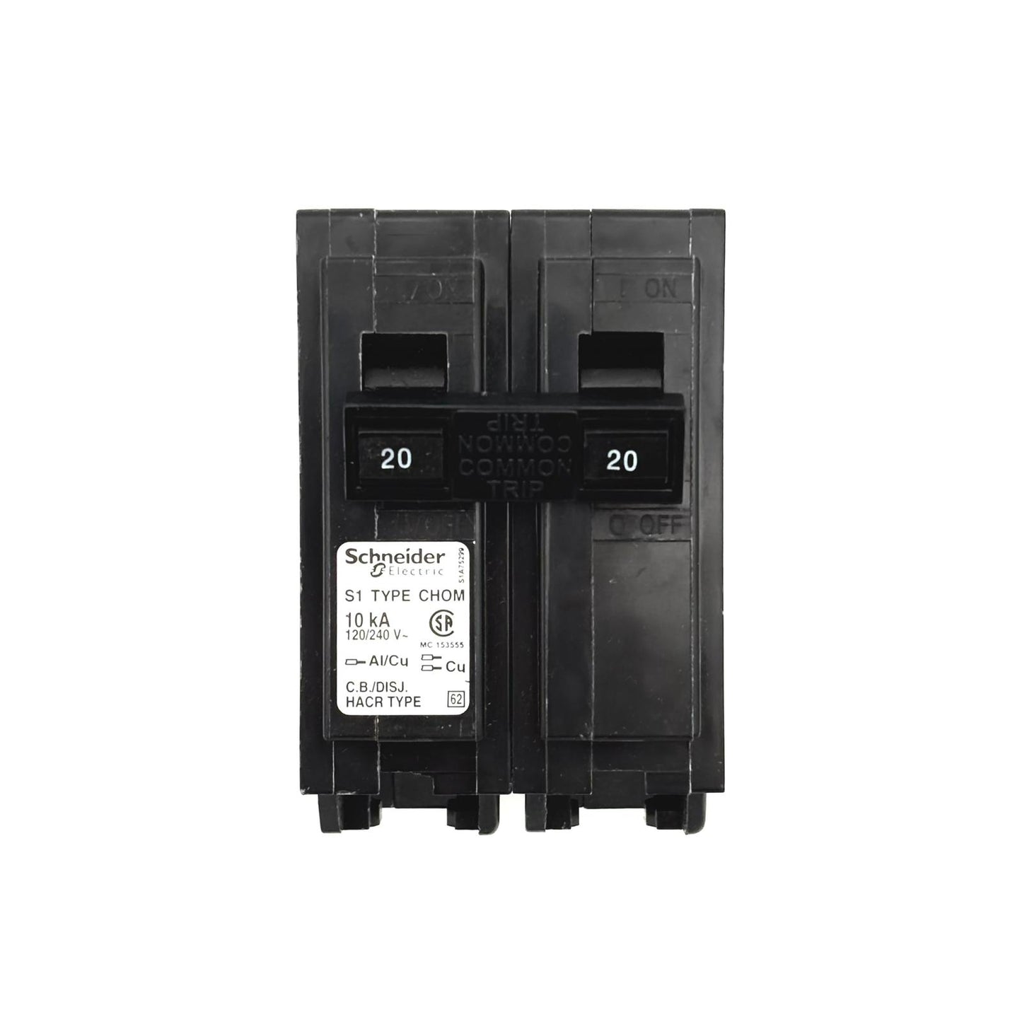 HOMELINE CHOM220 - 20 AMP PUSH-ON 2 POLE 240V