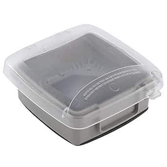 WP5220C 2 1/4" 57mm PLASTIC IN-USE WEATHERPROOF COVER, DOUBLE-GANG