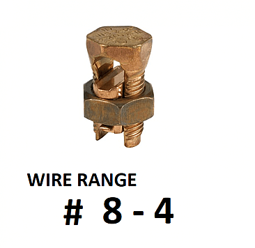 S4 TECHSPAN S4 SPLIT BOLT COPPER 8 SOL - 4 SOL