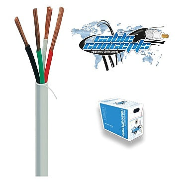 SWCH14465WH Speaker Wire 14AWG 4C 65 Strand - 500Ft