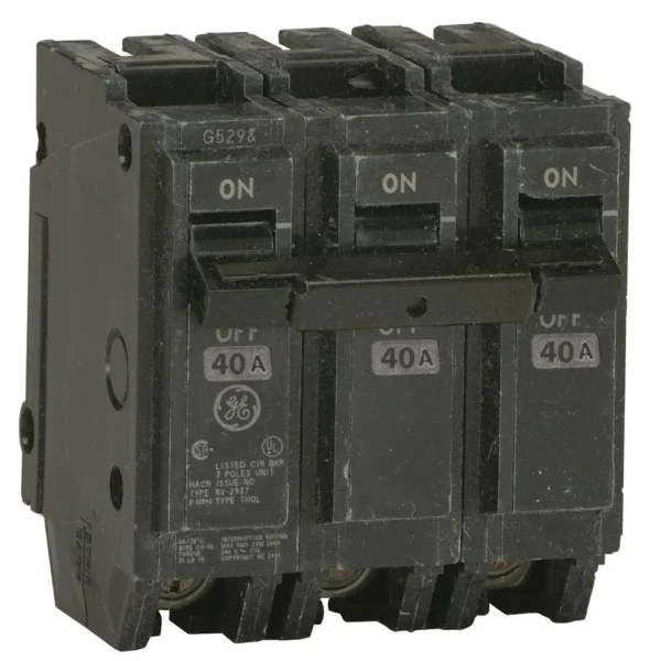 THQL32040 - GE - 40 Amp Circuit Breaker Plug-In - 40 Amp - 3 Pole - 240 Volt - Image 2